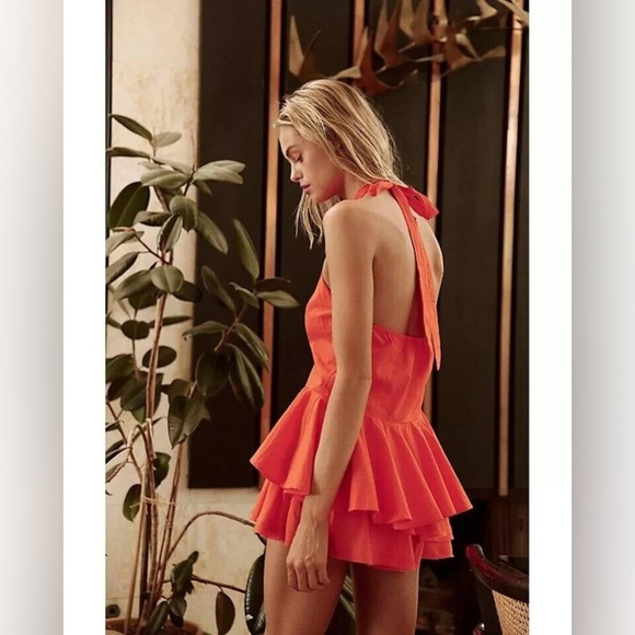 *NWOT* Free People Printemps Moment Top - Tangerine - Picture 4 of 4